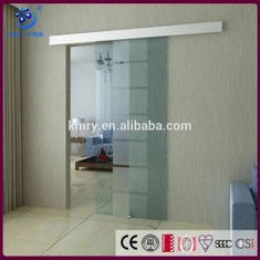 新しいフレームレスフロストガラススライドドア、アルミニウムトラック(KT9003)