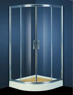 セクターアルミニウムフレーム付きスライディングシャワー画面