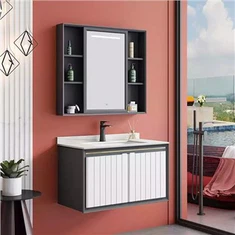 シンク付きのバスルームの虚栄心